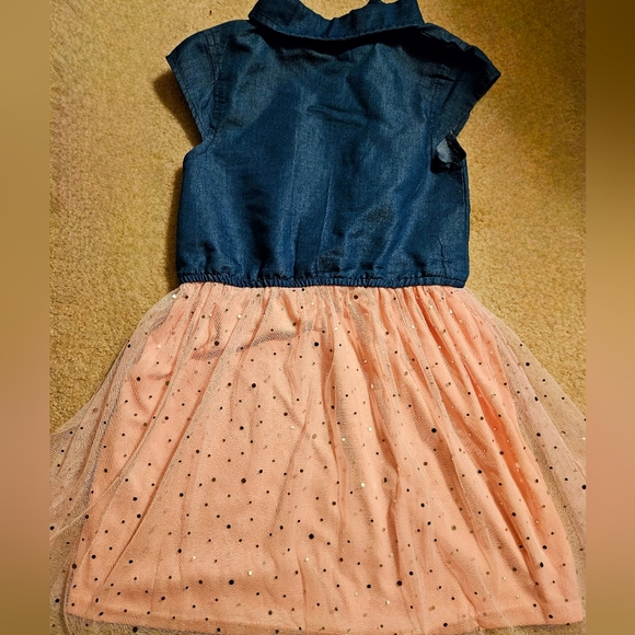 NWOT | Girls Unicorn Denim & Tulle Dress | 6X | Back to School 🎒 - Picture 9 of 10